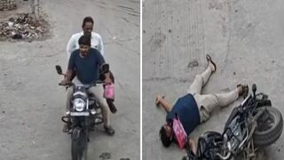Youth Dies Of Heart Attack On Bike In Salaya; CCTV Captures Incident