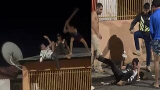 Phone Thief Flees Across Roofs — Caught, Hurled Down and Brutally Beaten