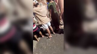 Phone Thief Flees Across Roofs — Caught, Hurled Down and Brutally Beaten