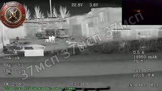Ukrainian drone operators get droned.