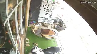 Horrific Crash: Driver Plows Into Motorcycle Repair Shop Workers