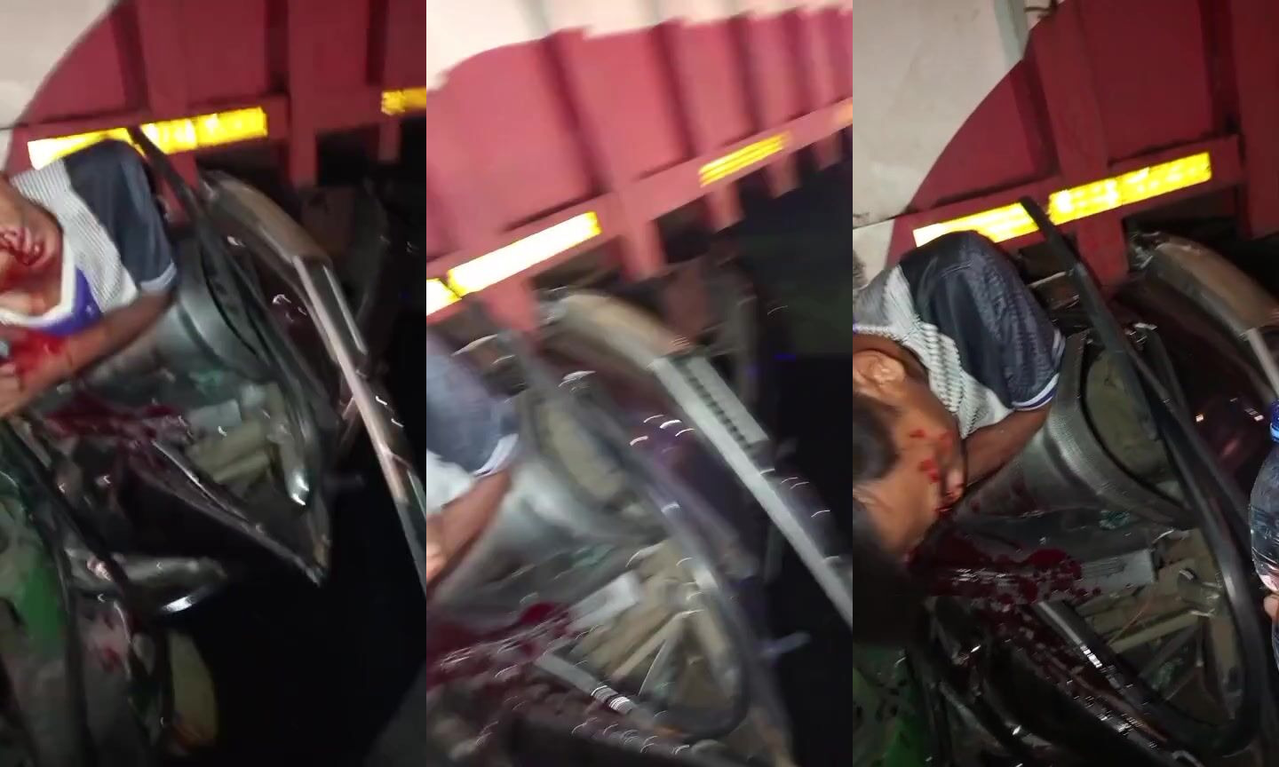 Man trapped under truck
