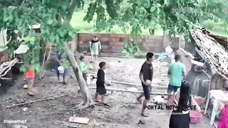 Woodshed Roof Collapse Leaves Family with 10 Injured