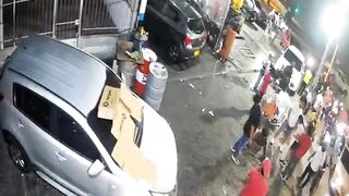 Speeding Car Hits Street Food Seller, Leaves Her Gravely Wounded