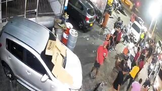 Speeding Car Hits Street Food Seller, Leaves Her Gravely Wounded