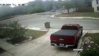 Motorcyclist Skids and Bursts Into Flames, Then Runs Across Street Engulfed in Fire