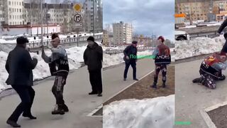 In Serov, a man did not like the appearance of a punk