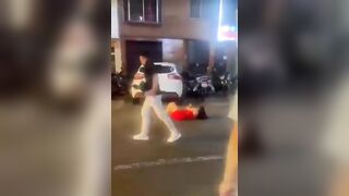 Woman Brutalized By BF Outside The Night Club In Peru
