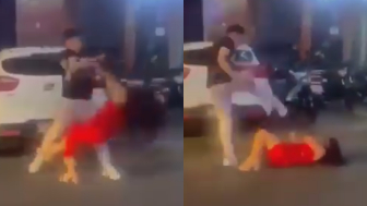 Woman Brutalized By BF Outside The Night Club In Peru