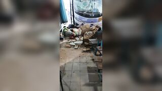 Bus Driver Loses Control and Crashes into Bus Station, Killing Two Women