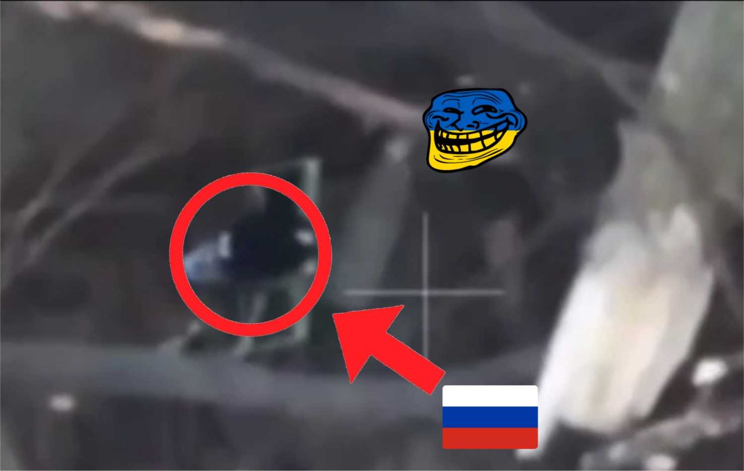 Smartest Ukrainian vs. unexploded drone.