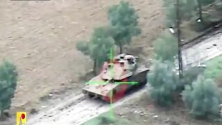 Hezbollah attacking the Israeli military