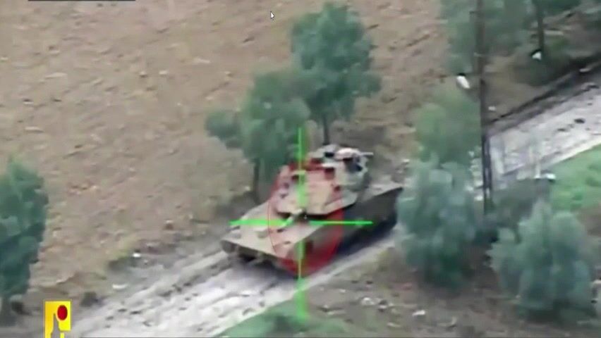 Hezbollah attacking the Israeli military