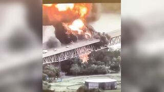 Huge explosion near Bridge of the Americas in Panama after tanker truck catches fire