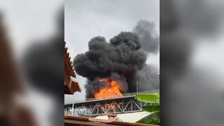 Huge explosion near Bridge of the Americas in Panama after tanker truck catches fire