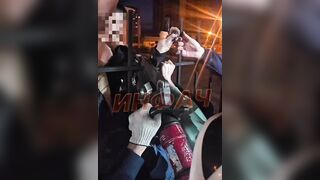 In Voronezh, a young man pierced his hand on a fence