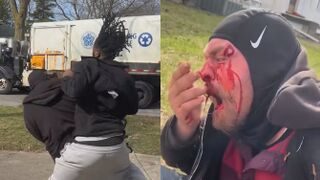 Dude tried to walk off with a lawn mower like nobody was gonna notice