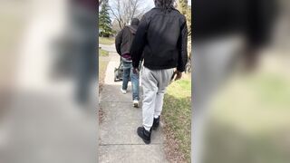 Dude tried to walk off with a lawn mower like nobody was gonna notice