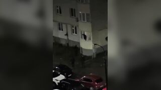 Conflict and brutal beating of a man in the city of Azin