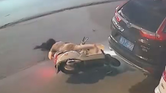 She Gonna Feel It Tomorrow: Chick Plows Into A Parked SUV