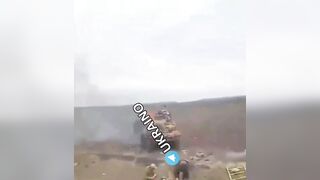 Destruction of advancing UA troops near Krasnoarmeysk