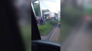 Motorcyclist Killed By Garbage Truck In Colombia