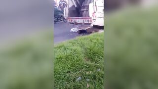 Motorcyclist Killed By Garbage Truck In Colombia