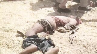 Another view of man who died by thresher
