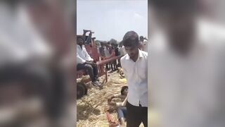 Farm Worker Killed In Thresher {More Angles}