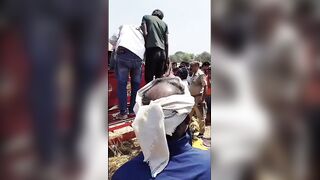 Farm Worker Killed In Thresher {More Angles}