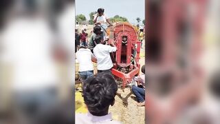 Farm Worker Killed In Thresher {More Angles}