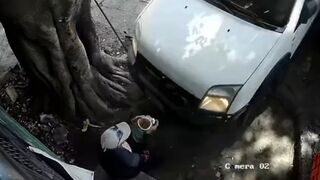 Construction Worker Pulverized Against House While Taking Lunch Break