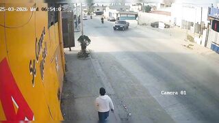 Van Driver Turns Illegally into Second Lane, Hits Motorcyclist and Flees the Scene