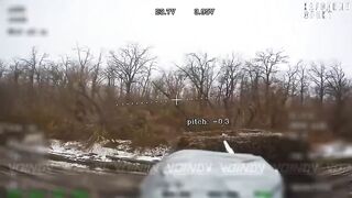 Ukrainian tanker with no survival instinct.