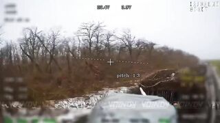 Ukrainian tanker with no survival instinct.