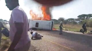 Three Killed In Fiery Crash In South Africa