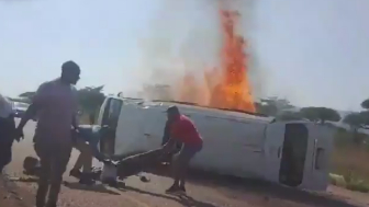 Three Killed In Fiery Crash In South Africa
