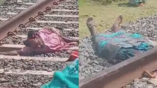 Man In Skirt Ripped In Halves By Train