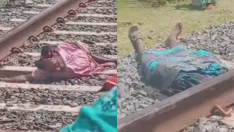 Man In Skirt Ripped In Halves By Train