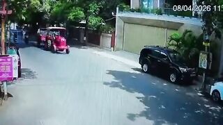 High-Speed Car Crashes Into Scooter, Driver Flees Leaving Rider Seriously Injured