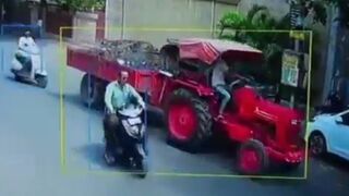 High-Speed Car Crashes Into Scooter, Driver Flees Leaving Rider Seriously Injured