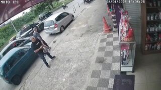 Police Shoot Suspect Who Jumped from Stolen Car and Tried to Flee