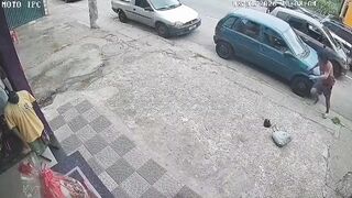 Police Shoot Suspect Who Jumped from Stolen Car and Tried to Flee
