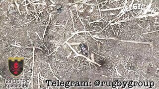 Russian soldier violently loses his manhood and his life from a drone strike.
