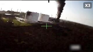 Attack on Ukrainian oil refinery.