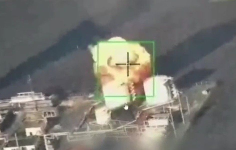 Attack on Ukrainian oil refinery.