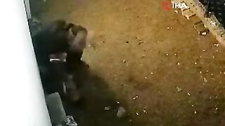 Man Throws Ex's Boyfriend to the Ground and Repeatedly Smashes His Head with a Rock
