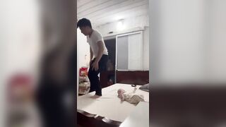 Man in China beats his wife