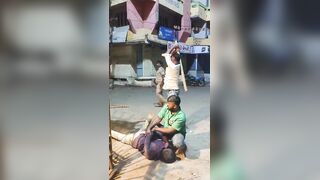 Muslim Man Mercilessly Beaten By Hindu Group