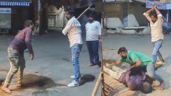 Muslim Man Mercilessly Beaten By Hindu Group